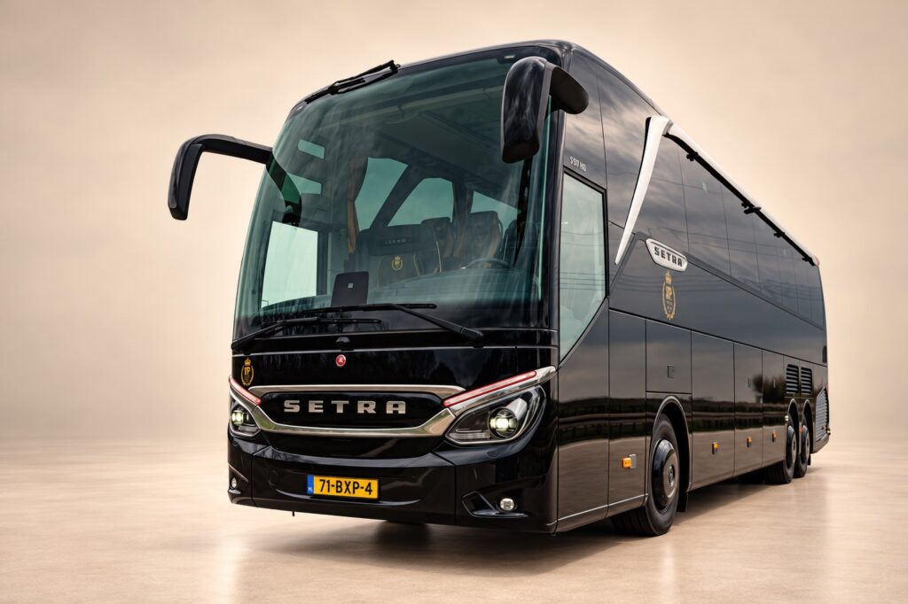 Luxe Zwarte Setra Vip Touringcar