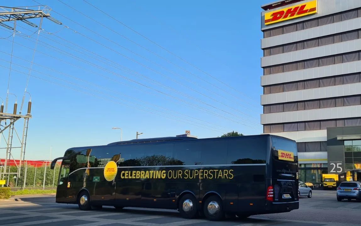 Mb Tourismo Dhl Bestickering